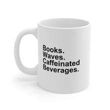 Load image into Gallery viewer, Books, Waves, Caffeine Mug
