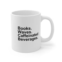 Load image into Gallery viewer, Books, Waves, Caffeine Mug
