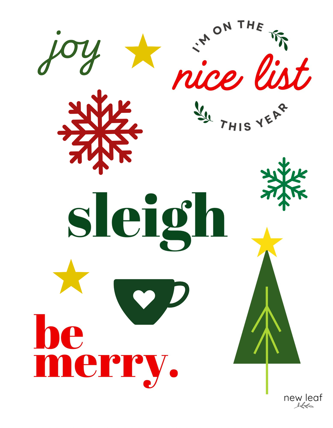 Christmas Sticker Sheet